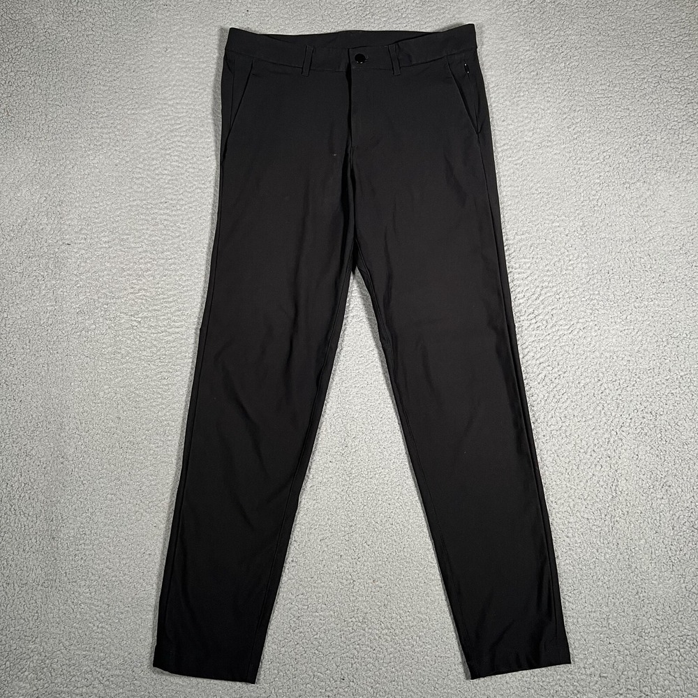 Lululemon Pants Mens 32x30 Black Commission Slim Warpstreme Golf Casual Tech